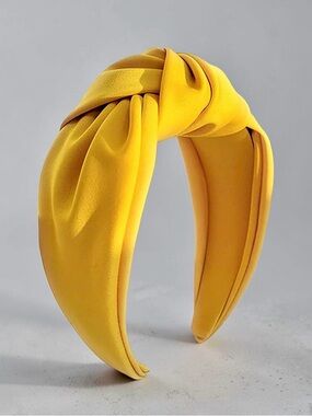 New! Sunflower Yellow Sateen Knot Headband (NWT)